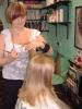 Anna  - cutting little girls hair